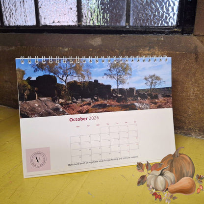 Wellbeing desktop calendar